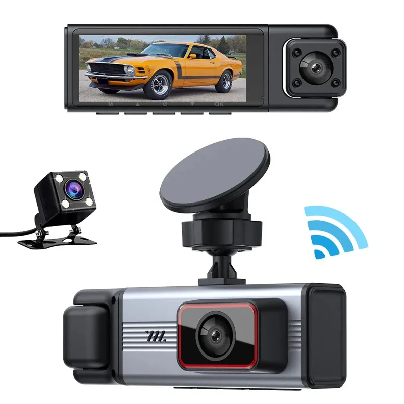 3.0 Inch IPS Screen 1080P HD Recording Dash Cam for Car 4 Lens Front Rear Side View Vehicle DVR