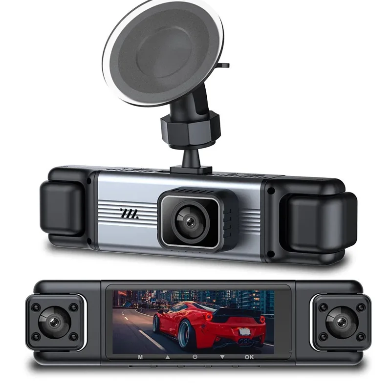 3.0 Inch IPS Screen 1080P HD Recording Dash Cam for Car 4 Lens Front Rear Side View Vehicle DVR