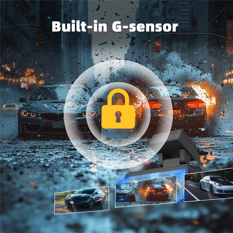 4K+2.5K Передняя и задняя линза Dash Cam GPS ADAS BSD Интеллектуальное вождение Ночное видение Автомобильный DVR