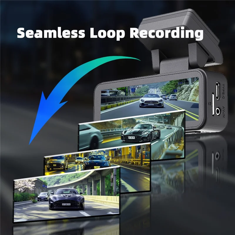 4K+2.5K Передняя и задняя линза Dash Cam GPS ADAS BSD Интеллектуальное вождение Ночное видение Автомобильный DVR