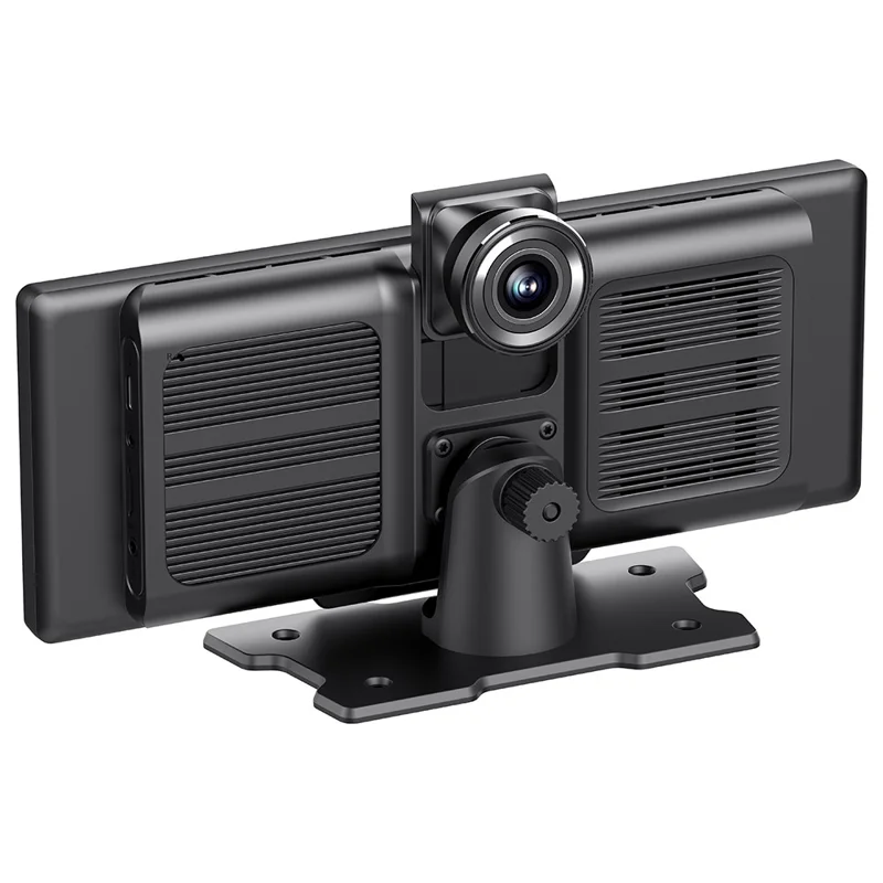 H18C 10.26 inch Wireless CarPlay Dash Cam 4K+1080P Dual Lens Casting MP5 with Night Vision /  Wide Angle Car DVR For Android