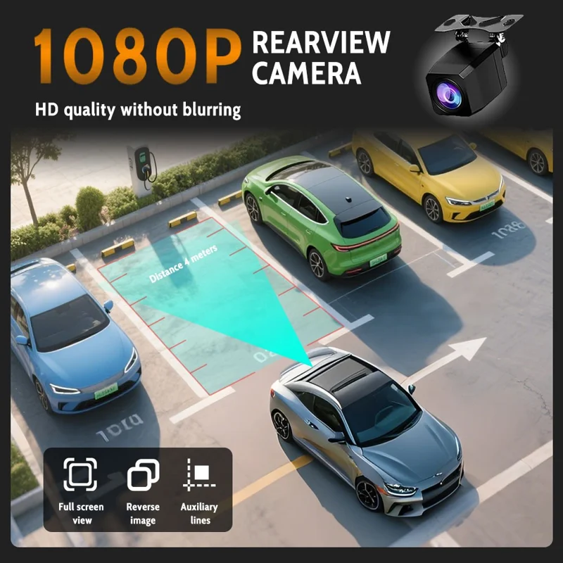 4K Dual Lens Dash Cam with ADAS 170° Wide Angle Car DVR with Night Vision and G-Sensor
