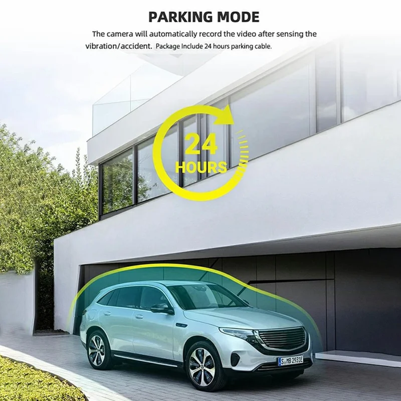 8402 Triple Display WiFi 1080P HD Reverse Camera 10 Inch Touchscreen Rearview Mirror Dash Cam