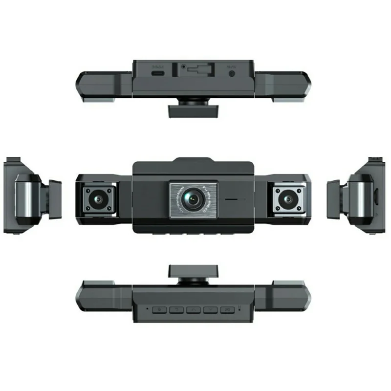 9728D 1080P WiFi Dash Cam HD 4 Channel Cameras with Night Vision Loop Recording