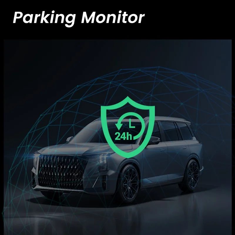 F9 3 Channels Dash Cam GPS 4K Front + 1080P Inside and Rear Night Vision Car Camera Support WiFi App Control