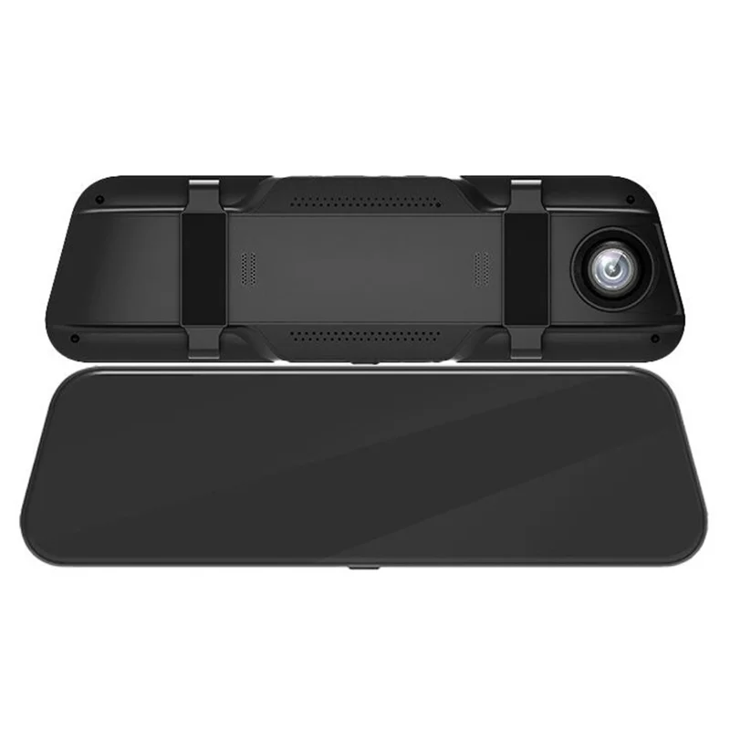 H111-TP HD Streaming Card Recorder Dash Cam 9.66 Inch IPS Touch Screen Dual Lens HD Night Vision Rearview Mirror DVR
