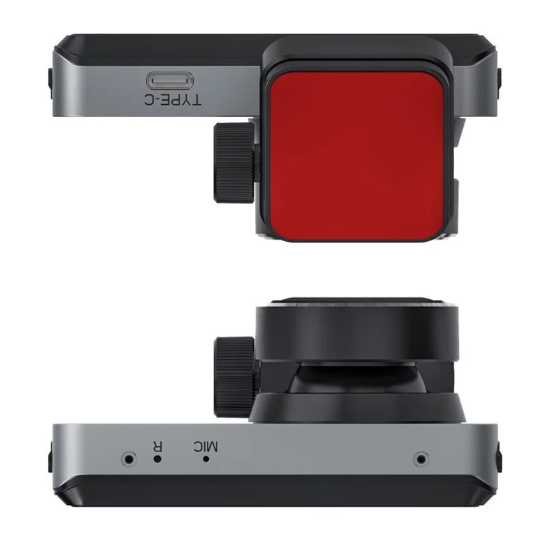 Видеорегистратор 4K спереди + 2K сзади, экран IPS 3,0 дюйма, циклическая запись, ночное видение, камера для записи вождения — черный