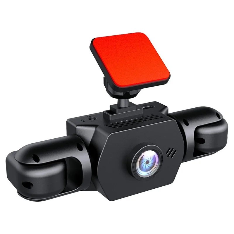 Y107 4 Lens Dash Cam 1080P HD Night Vision Car DVR Front Rear Left Right Recording - Black