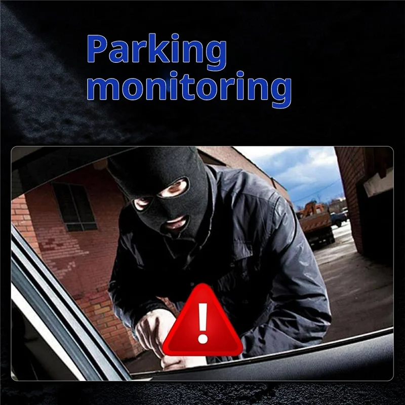 Y107 4 Lens Dash Cam 1080P HD Night Vision Car DVR Front Rear Left Right Recording - Black