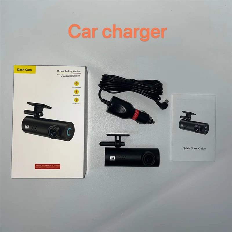 LF9 Pro 2K Dash Cam 1296P Car Camera 170 Degree Wide Angle Night Vision G-Sensor WiFi Car DVR - Black
