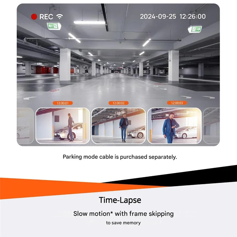 V71Pro 4K Dash Cam WiFi Loop Recording 1600P 170 Degree Wide Angle Night Vision Car DVR- Grey