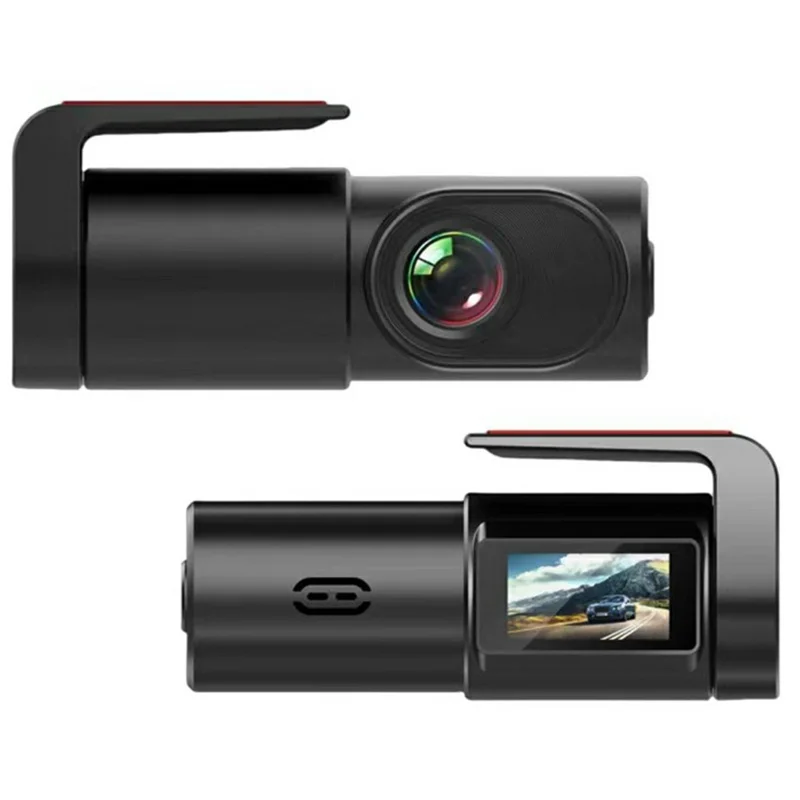 K8 ACC Powered Dash Cam 1080P HD Night Vision WiFi Car Driving Recorder - Black