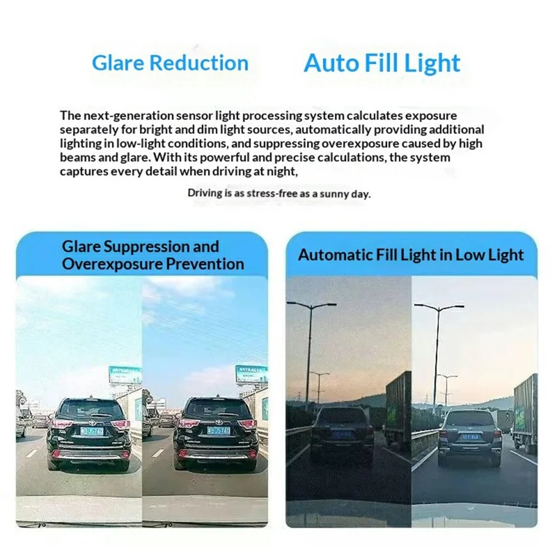 K8 ACC Powered Dash Cam 1080P HD Night Vision WiFi Car Driving Recorder - Black