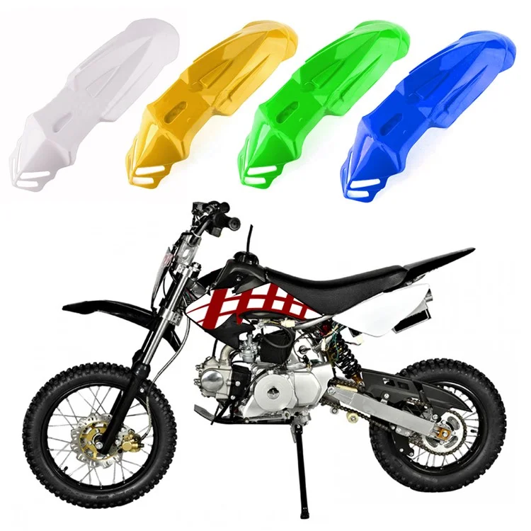 Universal Motorcycle Plastic Front Fenders Mudguard for KX/DRZ/CRF/YZF/WR Off-Road Motorcycle - Black