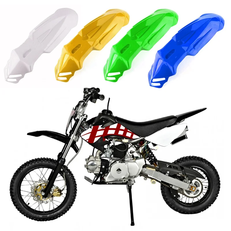 Universal Motorcycle Plastic Front Fenders Mudguard for KX/DRZ/CRF/YZF/WR Off-Road Motorcycle - White