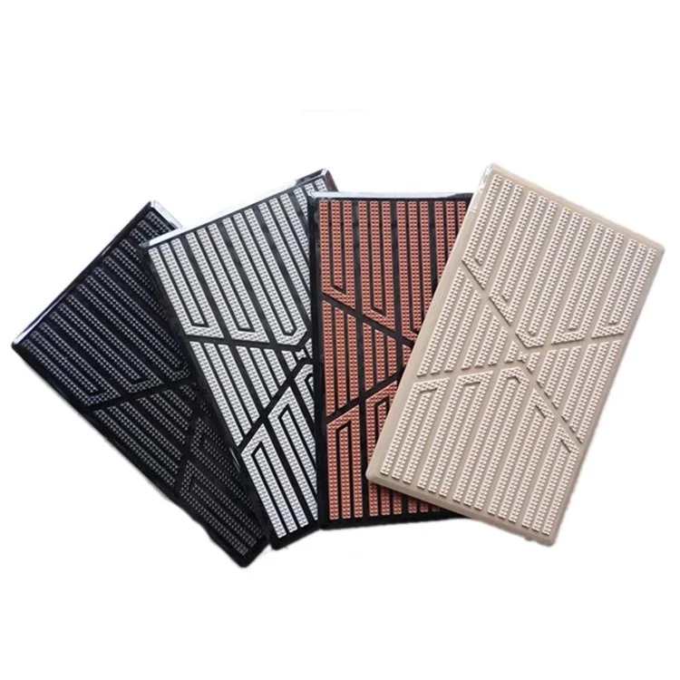Tapete de Piso de Carro Acessórios de Carro Pedal Capa Protetora Durável de PVC Universal para Tapete de Piso de Carro - Preto