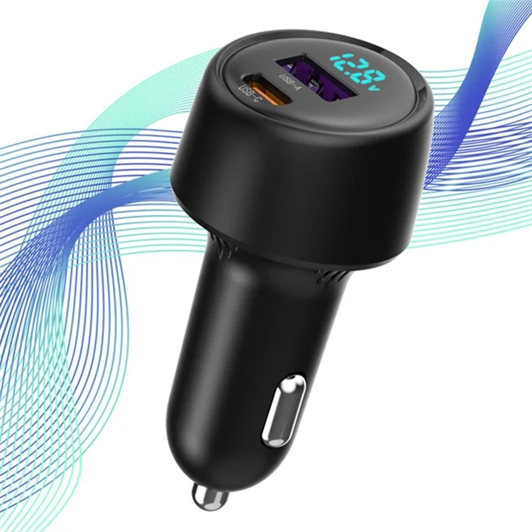 LOHEE S-31 Chargeur de voiture PD 87W Puissance forte Chargement rapide Adaptateur allume-cigare de chargeur de voiture
