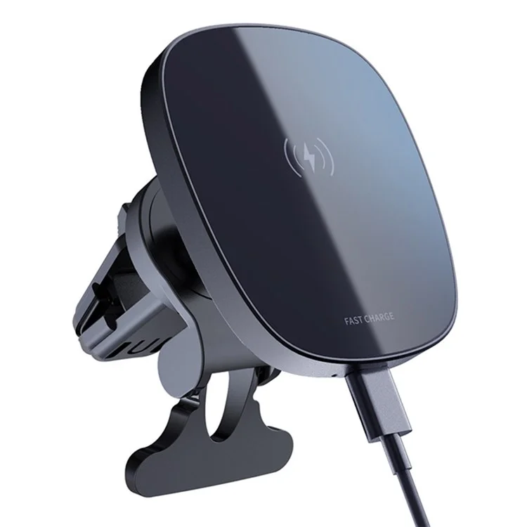 LOHEE W-30 15W Strong Magnetic Wireless Charging Air Outlet Clip-On Car Mount Fast Charging Wireless Charger for iPhone 12/13 Series