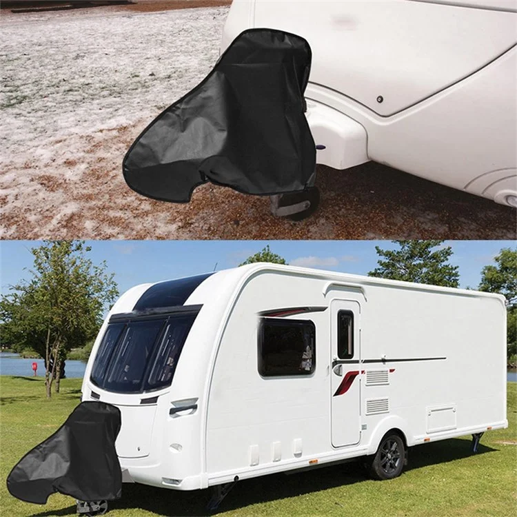 Coperchio universale in PVC impermeabile per gancio di traino di roulotte - Nero
