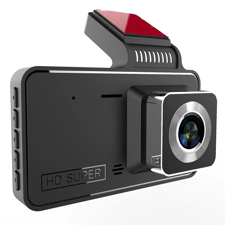 Enregistreur de conduite à écran IPS HD 4.0 pouces V2 1280x720P avant / 640x480P arrière à double objectif