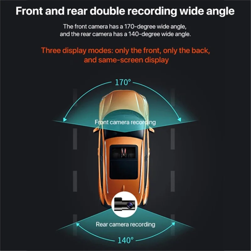 U05 1080p HD Visão Noturna wi -fi Hidden Driving Recorder Car Dash Cam (sem Cartão de Memória)