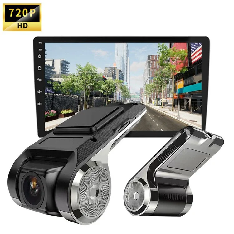 U2 USB HD Car DVR Adas Metal Drivor Dash Dash Cam Safety Driving Monitor Camera