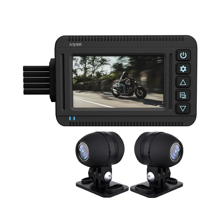 S30 Motorcycle Dash Cam Sport Driving Recorder Dash Cam Dual 2K Motorbike Camera Loop Recording