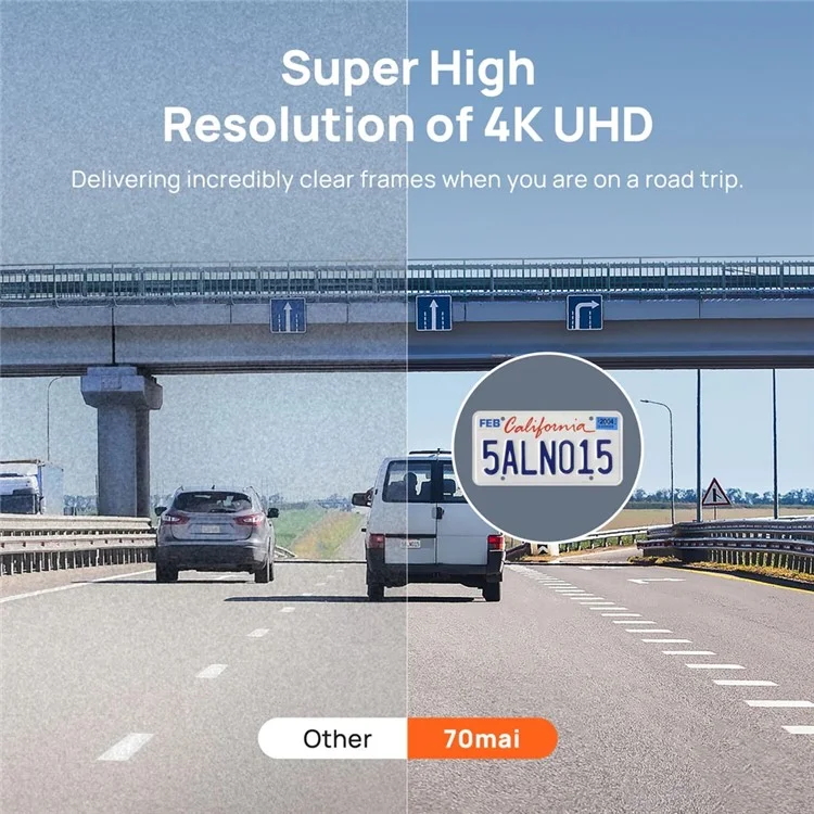 70MAI A800S Dash Cam + RC06 Rear Camera Set Car Recorder DVR, International Edition