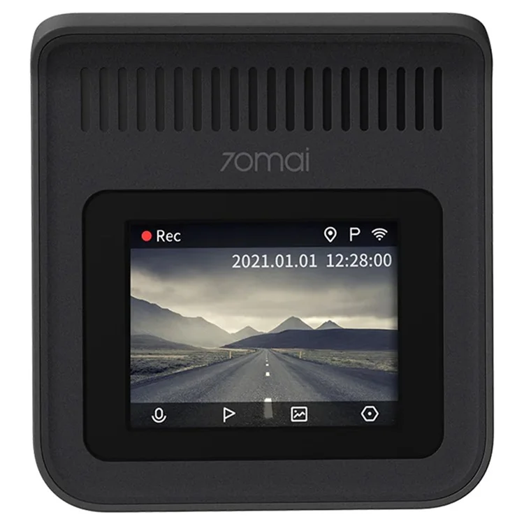 70 MAI A400 Dual Channel Car Dash Cam App Playback / Share, Night Vision, G-Sensor - Grey