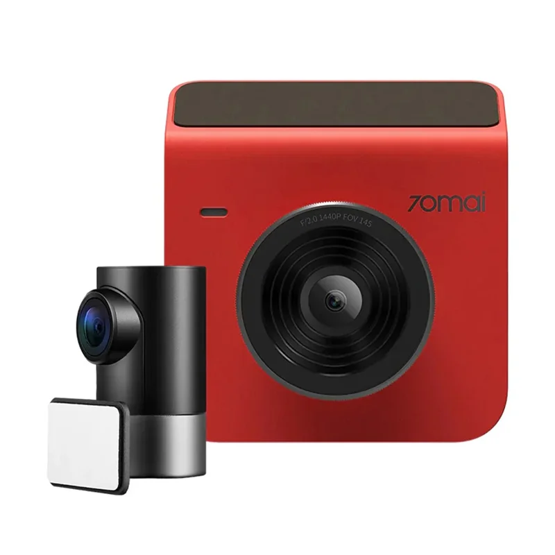 70MAI Dash Cam A400-1 Set with RC09 Rear Camera Automobile Recorder, International Edition - Red