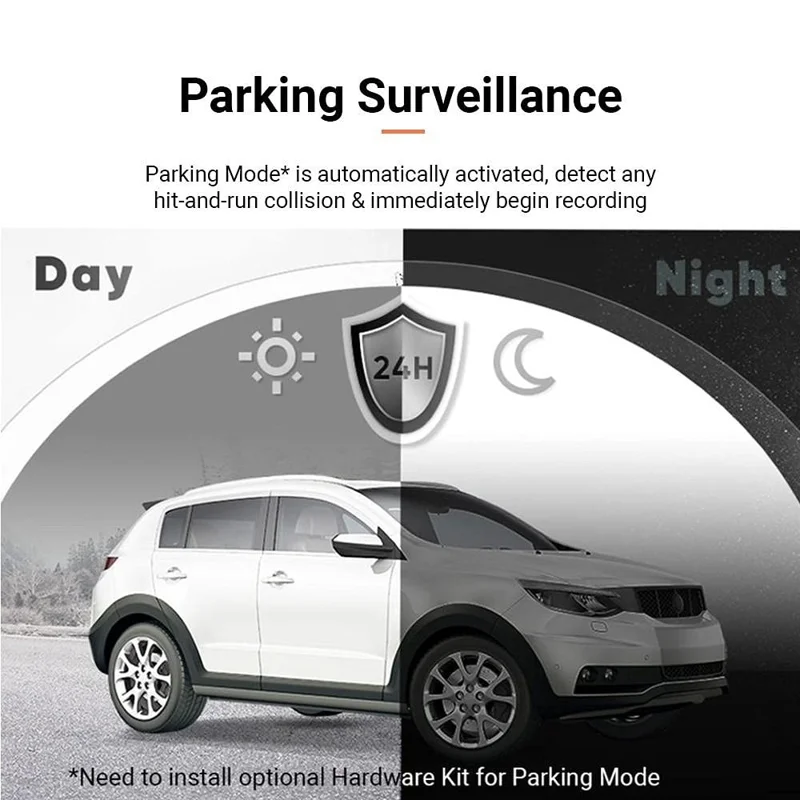 70MAI Dash Cam A400-1 Set with RC09 Rear Camera Automobile Recorder, International Edition - Red