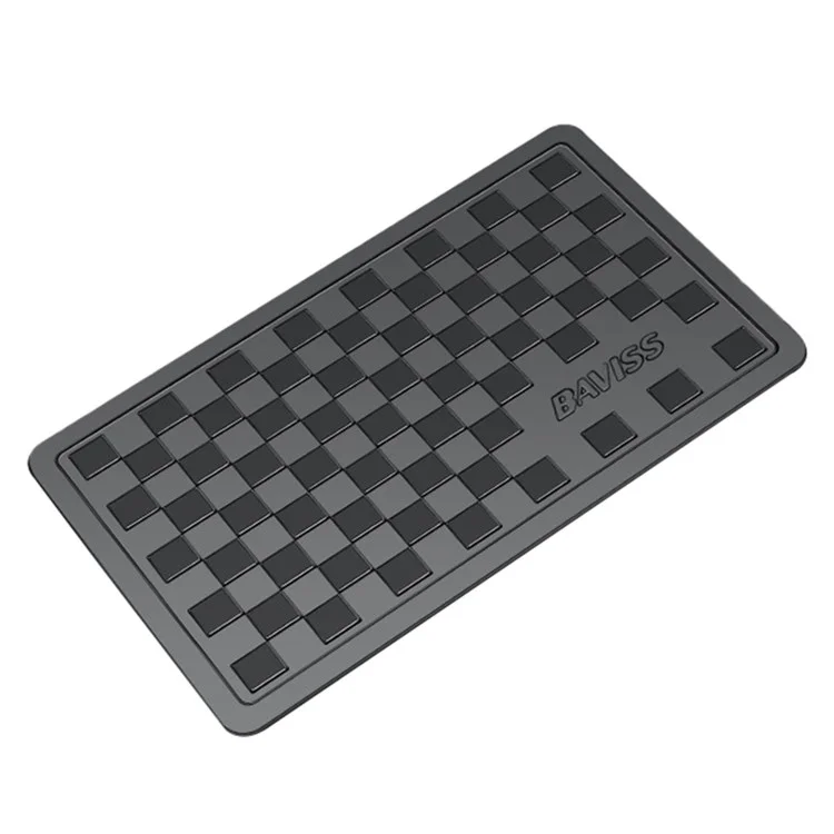 BAVISS B-006 13*8cm Traceless Sticky Pad Non-slip PU Car Dashboard Mat for Phone Keychain, Size S - Black