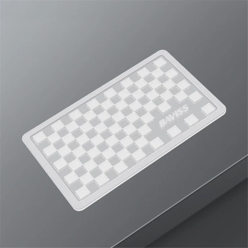 BAVISS B-006 13*8cm Traceless Sticky Pad Non-slip PU Car Dashboard Mat for Phone Keychain, Size S - Transparent