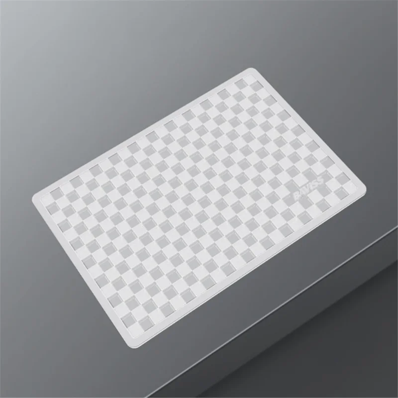 BAVISS B-006 18*12.5cm Heat Resistant Sticky Pad Car Dashboard Non-slip PU Mat for Phone Keychain, Size M - Transparent