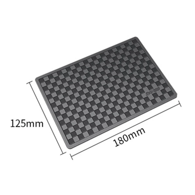 BAVISS B-006 18*12.5cm Heat Resistant Sticky Pad Car Dashboard Non-slip PU Mat for Phone Keychain, Size M - Transparent