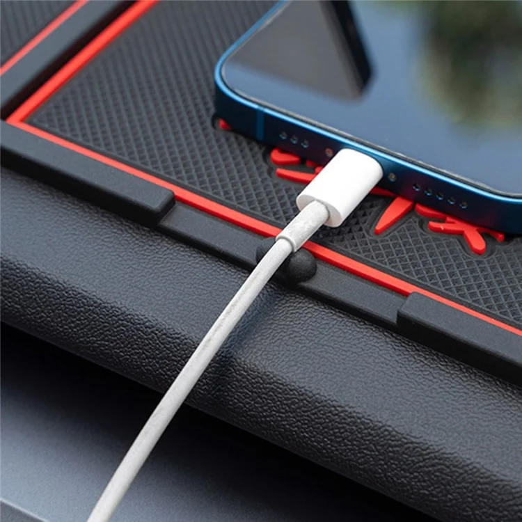 BAVISS B-58 Car Dashboard Sticky Pad 360 Degrees Rotation Mobile Phone Holder Mat - Pink