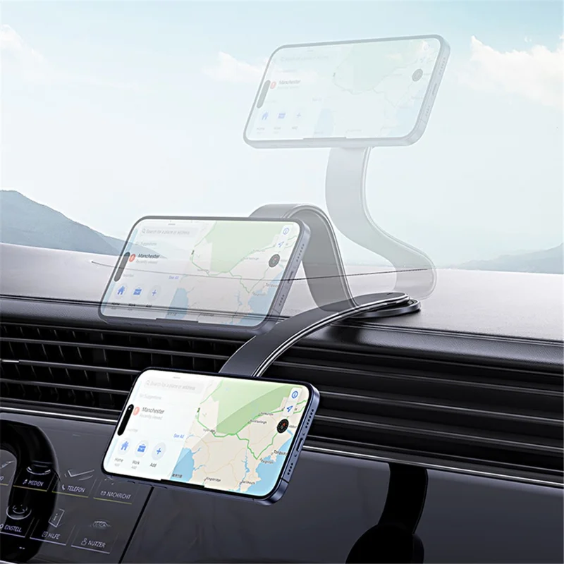 USAMS ZJ079 Magnetic Car Mount 180-degree Rotation Car Dashboard Phone Holder