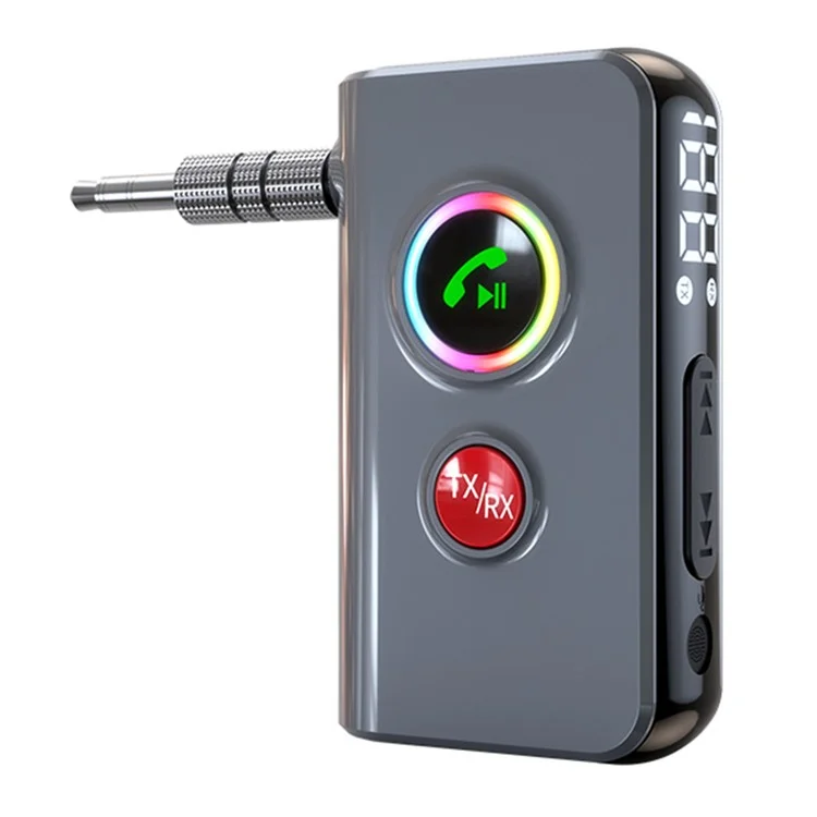 BT106 Colorful Light Wireless Bluetooth-compatible 5.4 Adapter Hands-Free Call Audio Receiver Transmitter