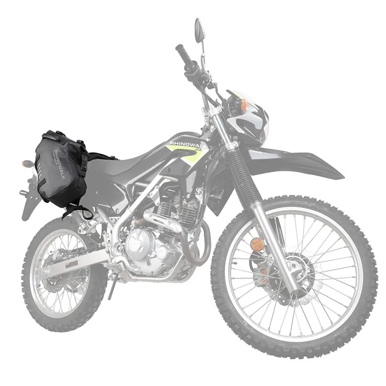 RHINOWALK MT1418 1 Coppia Borsa Laterale per Moto in Poliestere Impermeabile per Sedile Posteriore (XL)