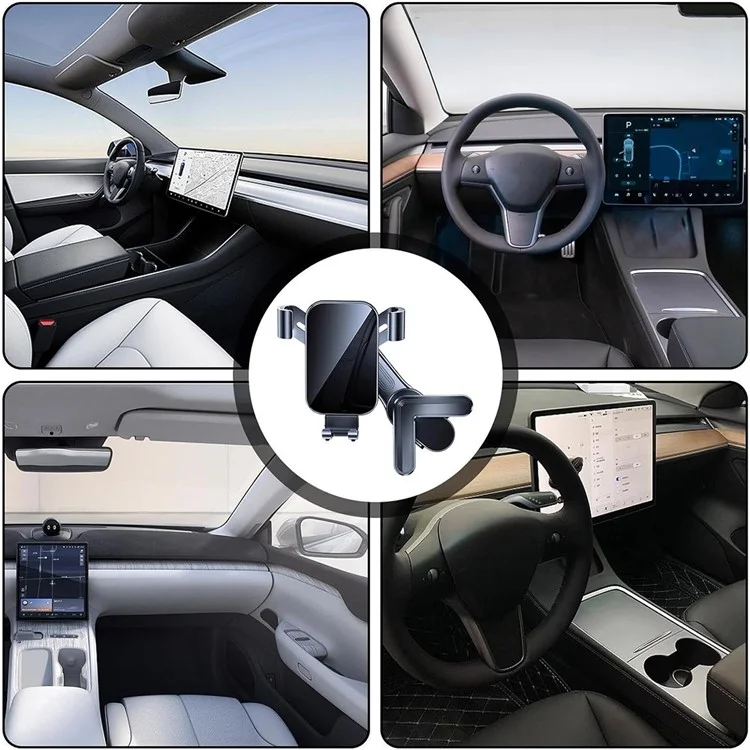 Per Tesla Model 3 / Model Y Car Screen Phone Holder Triangle Cellphone Bracket, Versione Meccanica