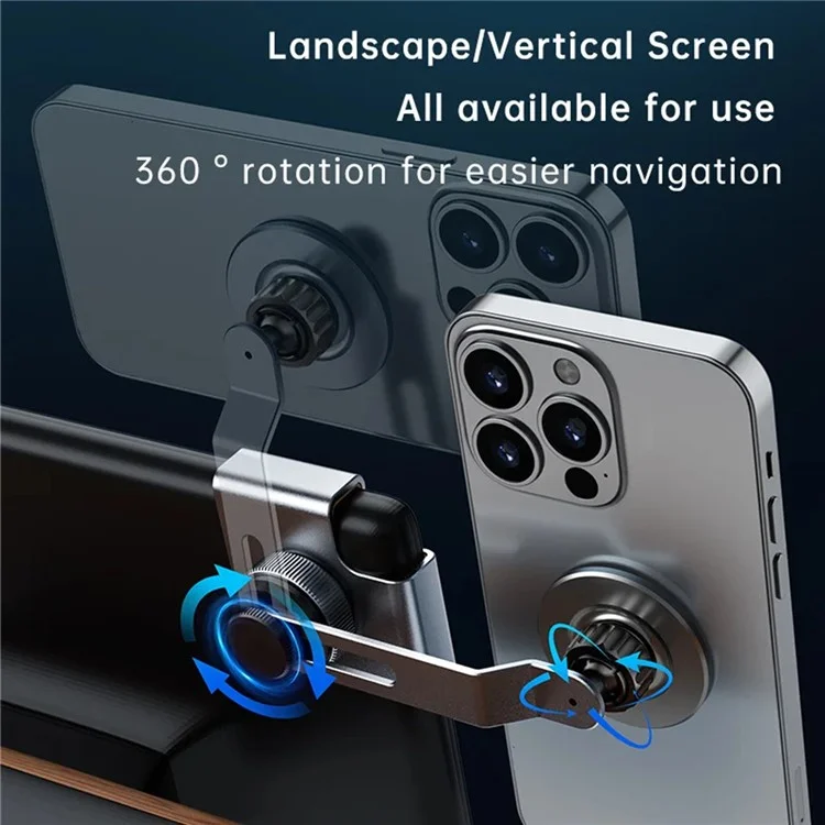 Per Tesla Model 3 / Y Car Screen Phone Holder Aluminum Alloy Stand Supporto magnetico per cellulari