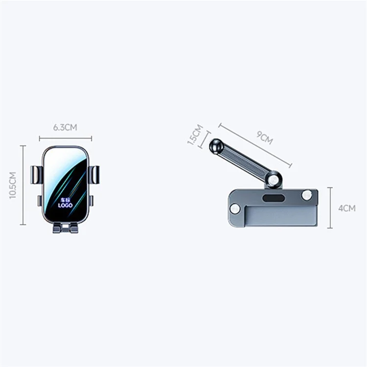 Für Tesla Model 3 / Model Y Autobildschirm Handyhalter Spiegeloberflächenhalter mit Selbstverriegelung