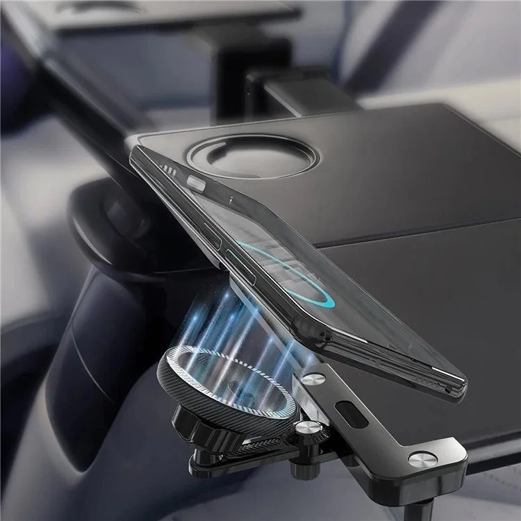 Per Tesla Model 3 / Y Car Screen Phone Holder Round Rotatable Magnetic Cellphone Bracket