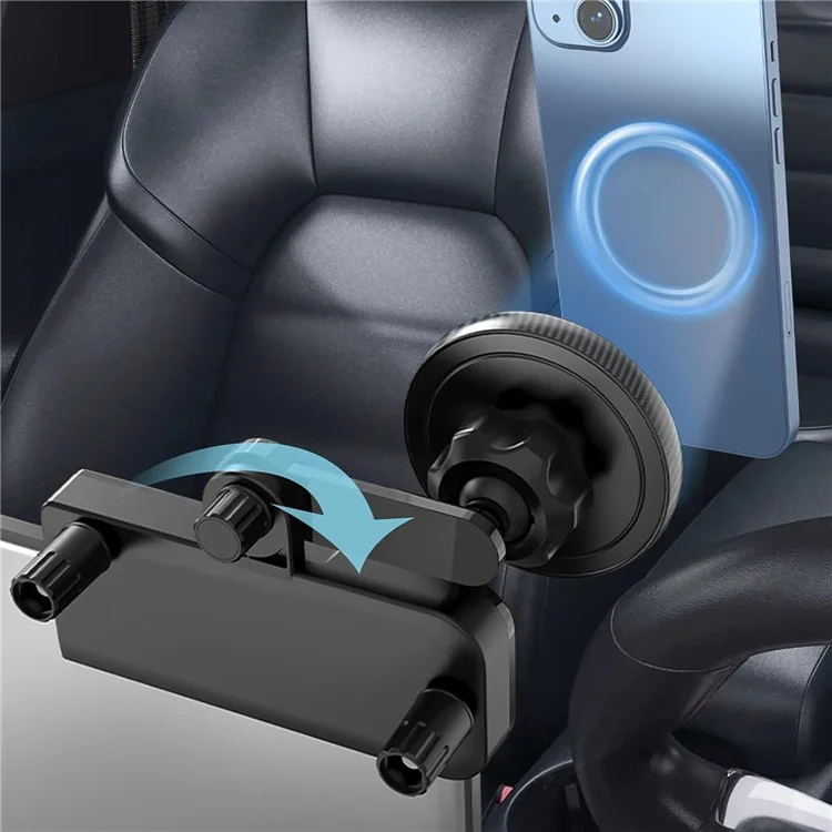 Per Tesla Model 3 / Y Car Screen Phone Holder Round Rotatable Magnetic Cellphone Bracket