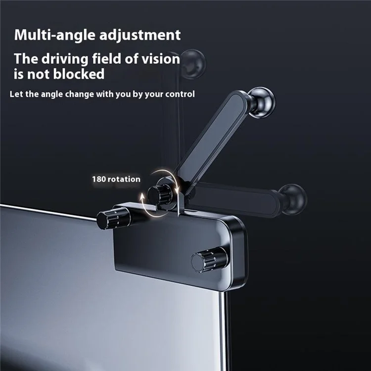 Per Tesla Model 3 / Model Y Car Screen Gravity Phone Holder Mirror Surface Cellphone Bracket