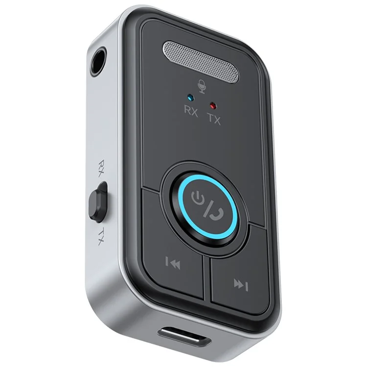 T67 Bluetooth 5.3 Wireless-Adapter Freisprechfunktion 3,5-mm-AUX-Autoaudiolautsprecher-Empfänger-Sender