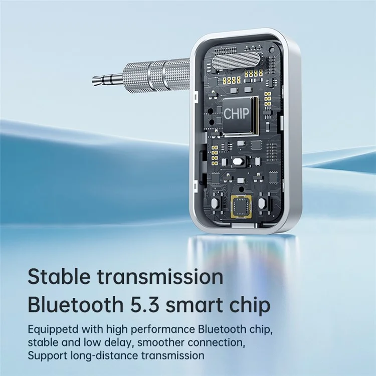 T67 Bluetooth 5.3 Wireless-Adapter Freisprechfunktion 3,5-mm-AUX-Autoaudiolautsprecher-Empfänger-Sender