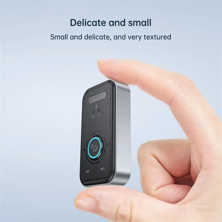 T67 Bluetooth 5.3 Wireless-Adapter Freisprechfunktion 3,5-mm-AUX-Autoaudiolautsprecher-Empfänger-Sender