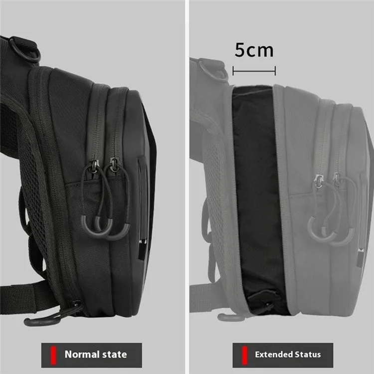 MOTOWOLF MDL0718 Outdoor Expandable PU Shell Motorrad Drop Leg Bag mit Kopfhöreranschluss
