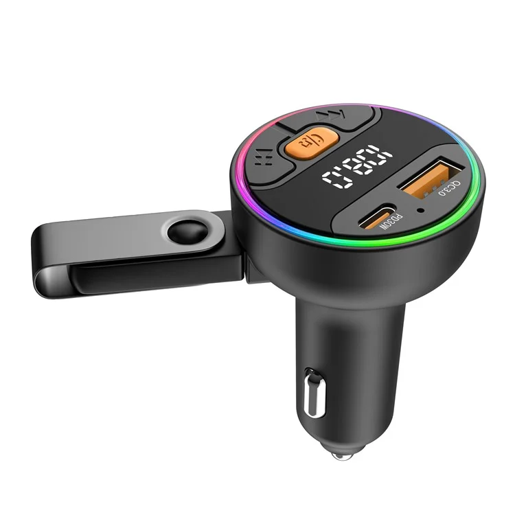 C9S Multifunctional Bluetooth-compatible Car MP3 Player QC3.0 PD 30W Charger FM Transmitter